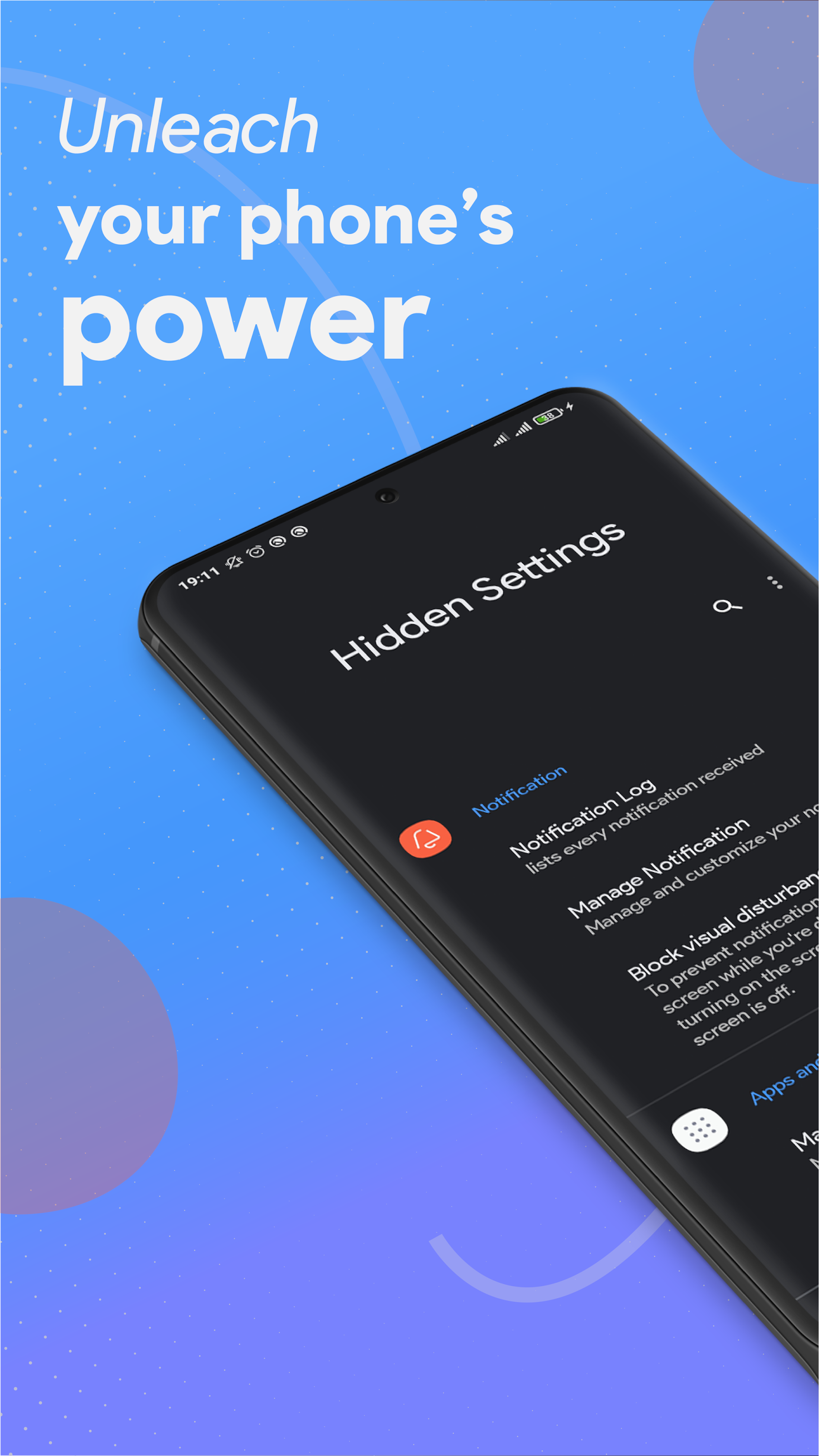 اسکرین شات 1 برنامه MIUI Hidden Settings Activity