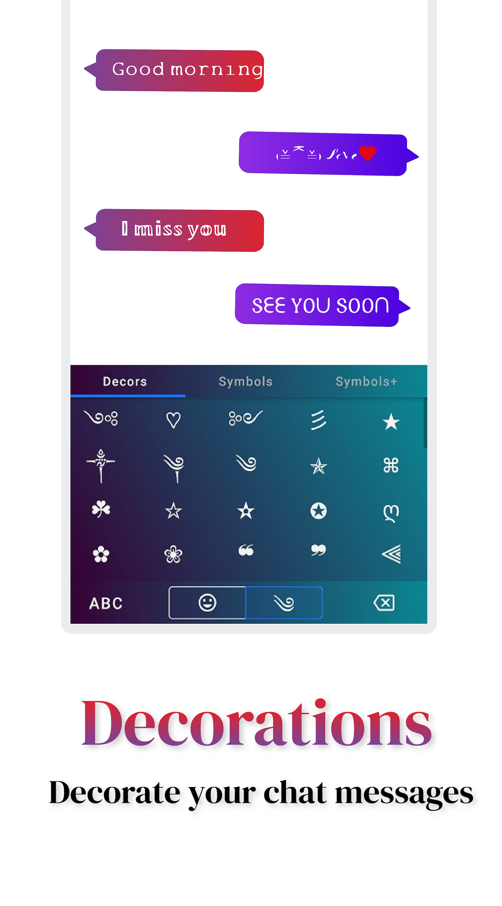 اسکرین شات 5 برنامه Fonts Aa - Keyboard Fonts Art
