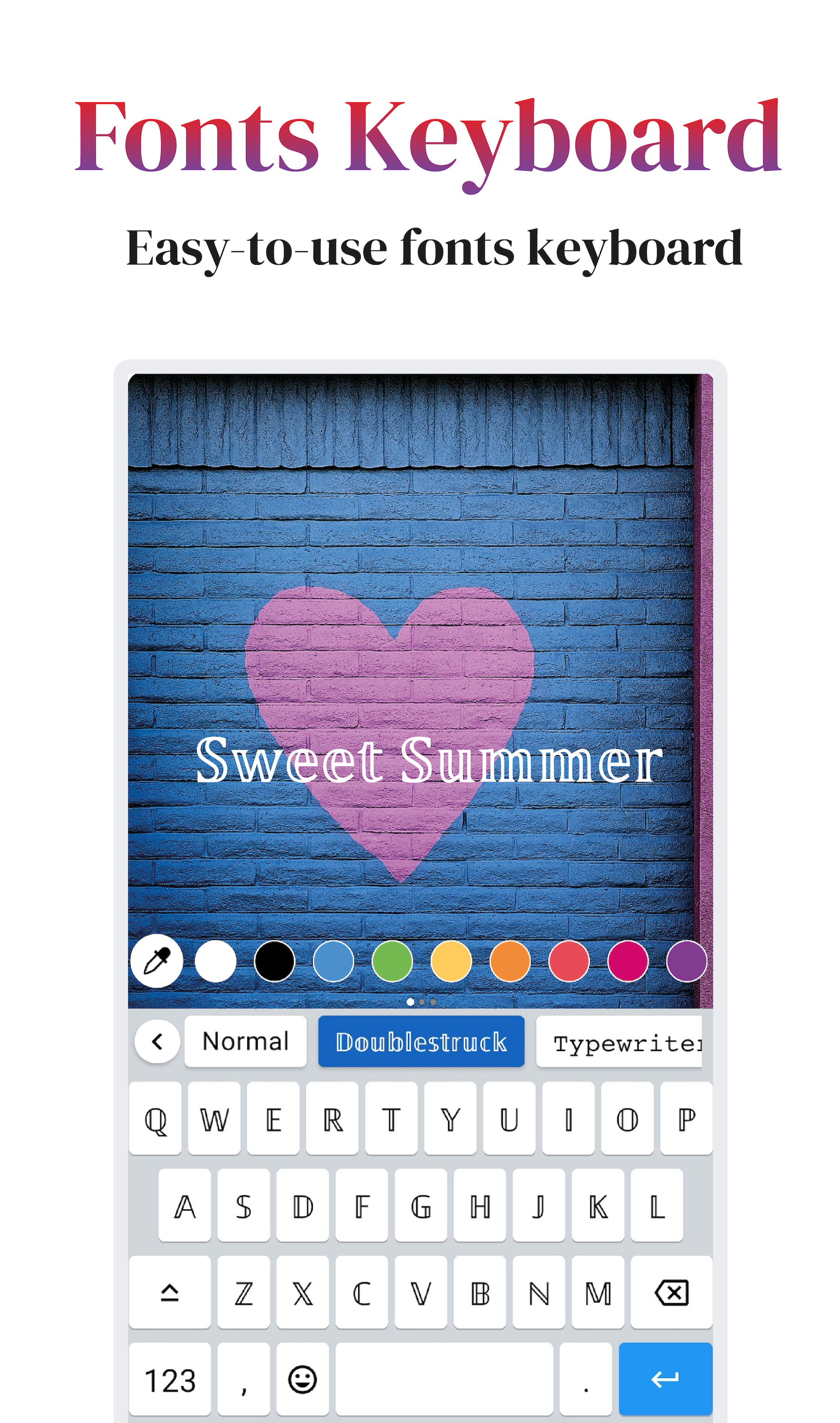 اسکرین شات 4 برنامه Fonts Aa - Keyboard Fonts Art