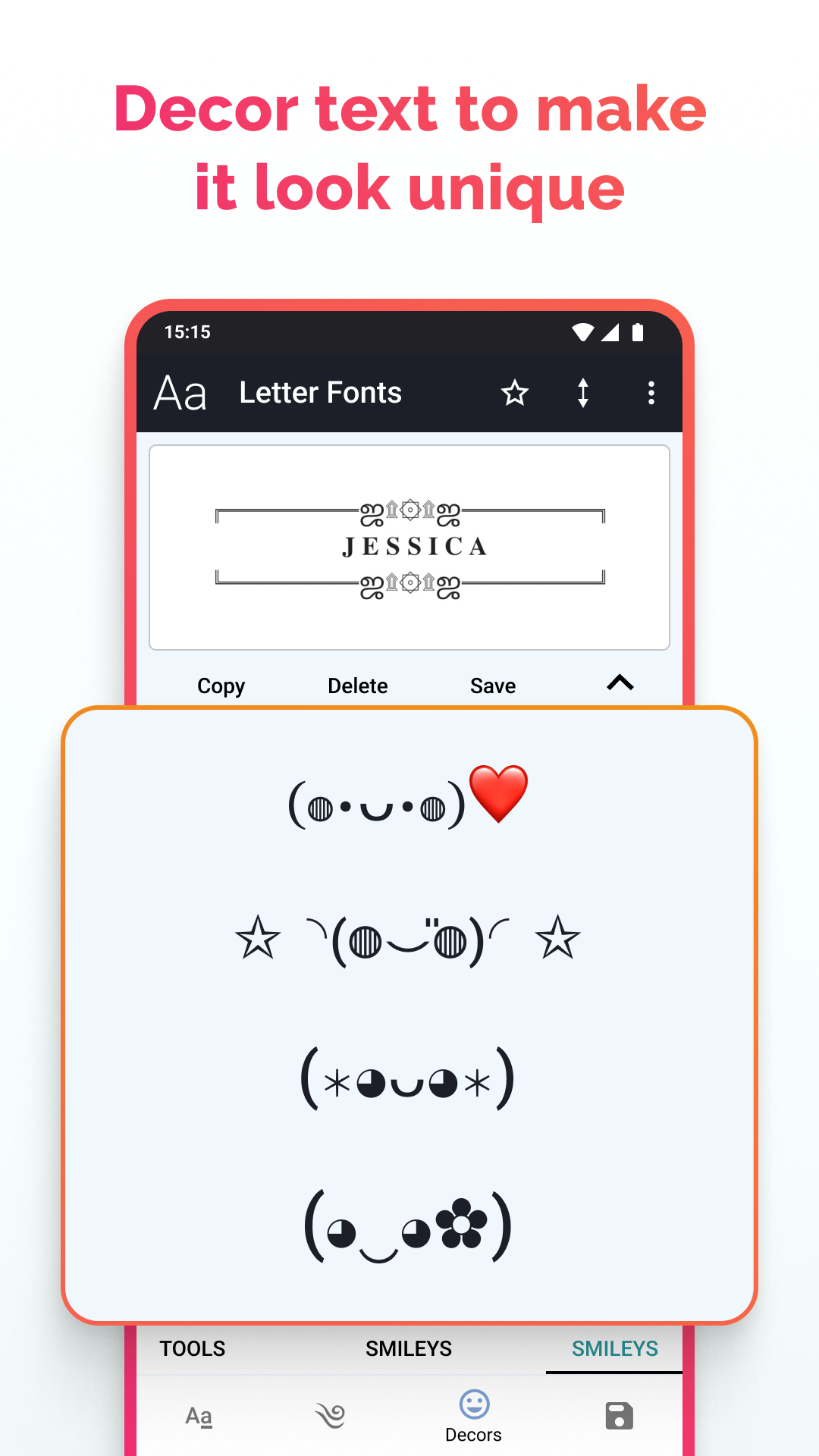 اسکرین شات 7 برنامه Letter Fonts - Stylish Text