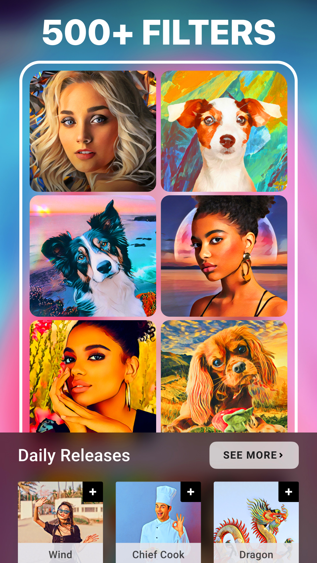 اسکرین شات 2 برنامه Prisma Art Effect Photo Editor
