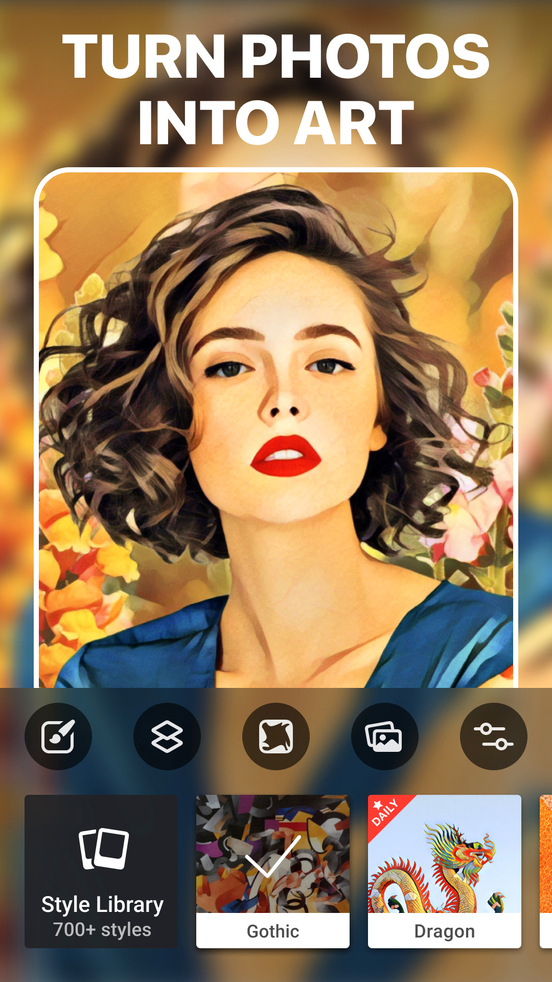 اسکرین شات 1 برنامه Prisma Art Effect Photo Editor