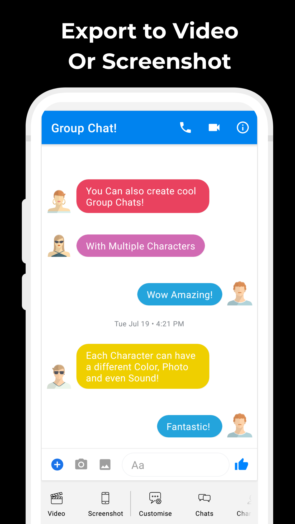 اسکرین شات 3 برنامه Text Message Creator