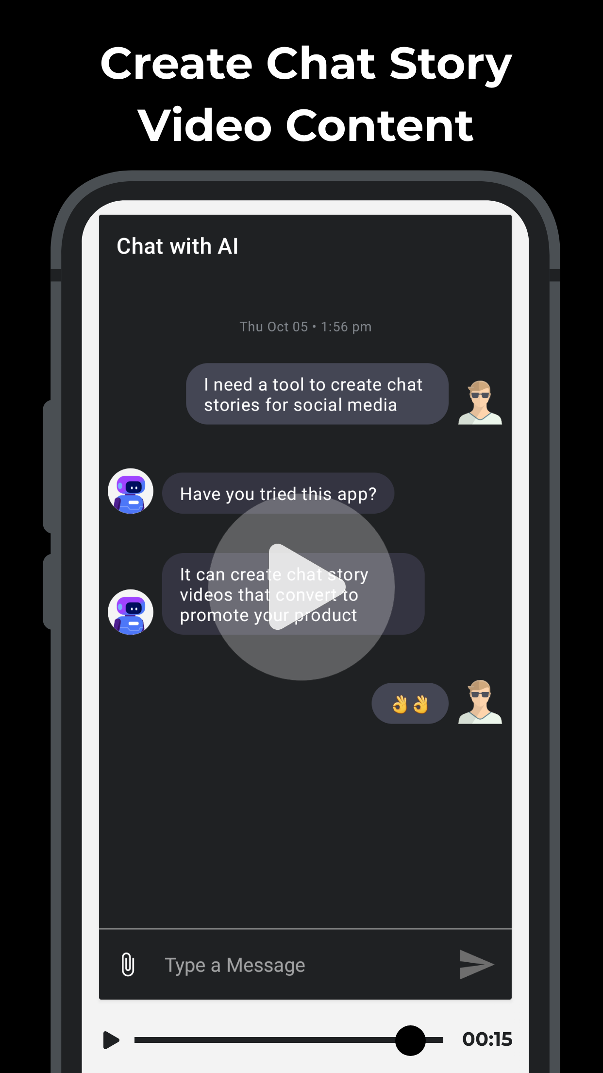 اسکرین شات 1 برنامه Text Message Creator