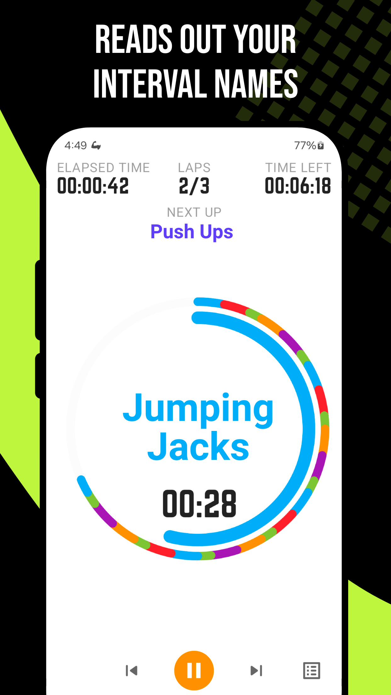 اسکرین شات 2 برنامه Exercise Timer