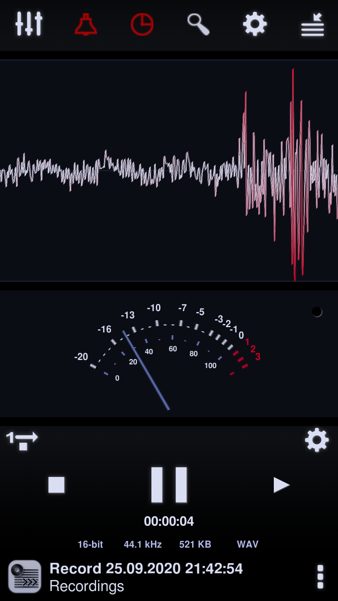 اسکرین شات 1 برنامه Neutron Audio Recorder (Eval)