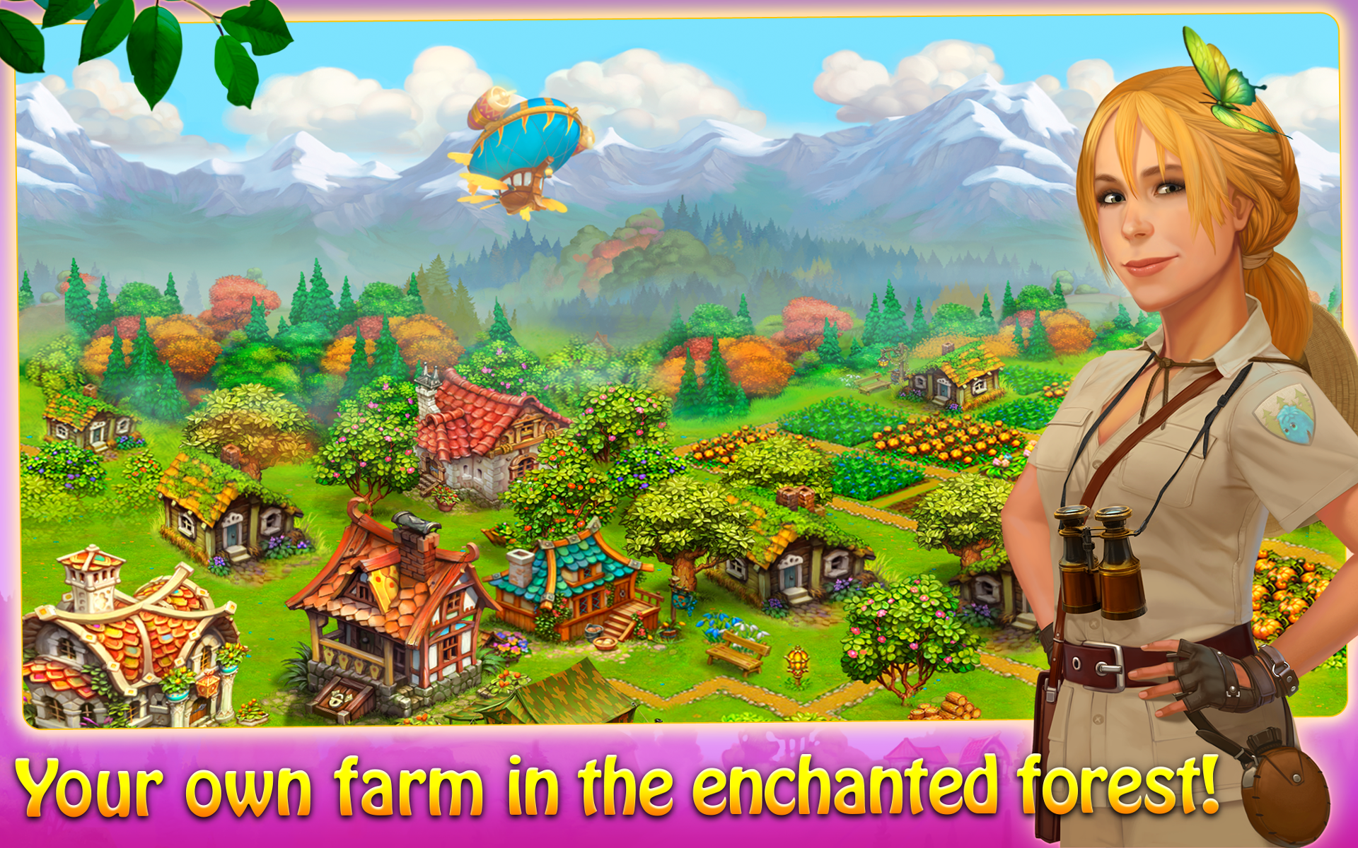 اسکرین شات 1 بازی Charm Farm: Village Games