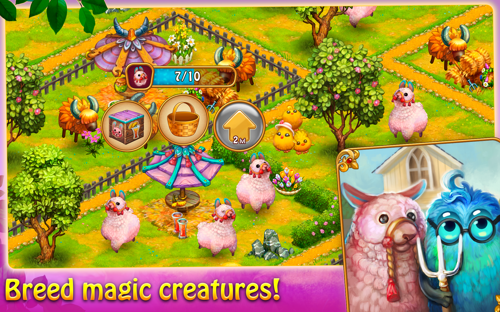 اسکرین شات 3 بازی Charm Farm: Village Games