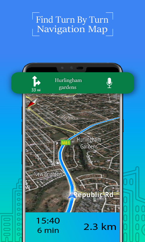 اسکرین شات 4 برنامه Voice GPS Driving Route Maps