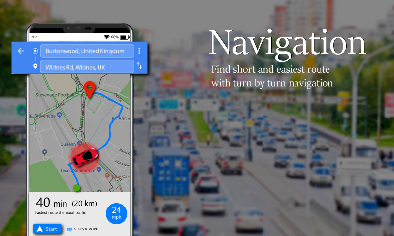 اسکرین شات 7 برنامه Voice GPS Driving Route Maps