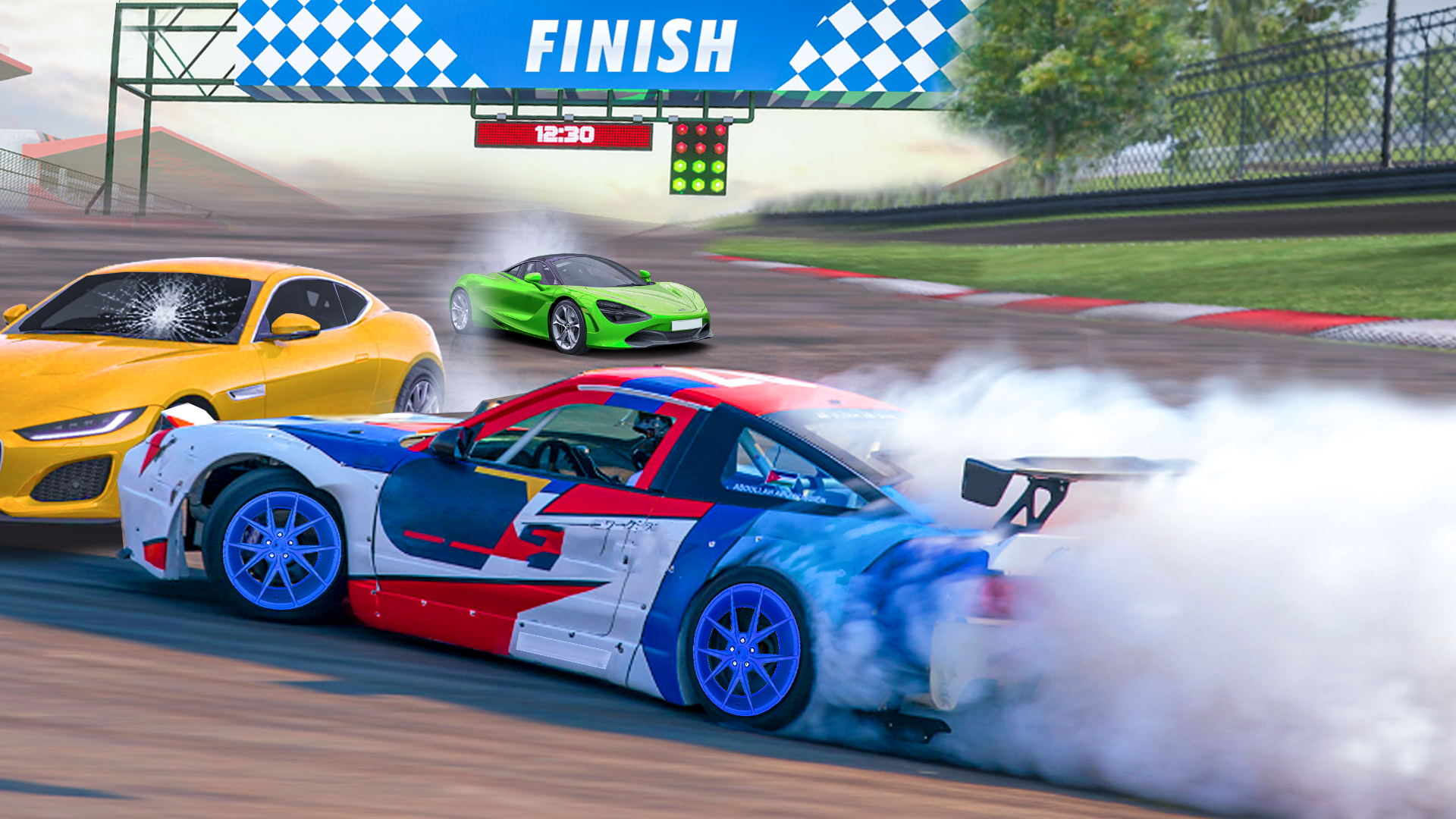 اسکرین شات 3 برنامه Crazy Car Drift Racing Game