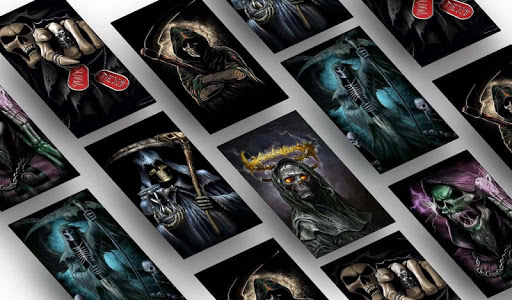 اسکرین شات 2 برنامه Skull Wallpapers HD