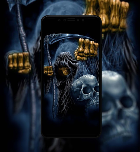 اسکرین شات 4 برنامه Skull Wallpapers HD