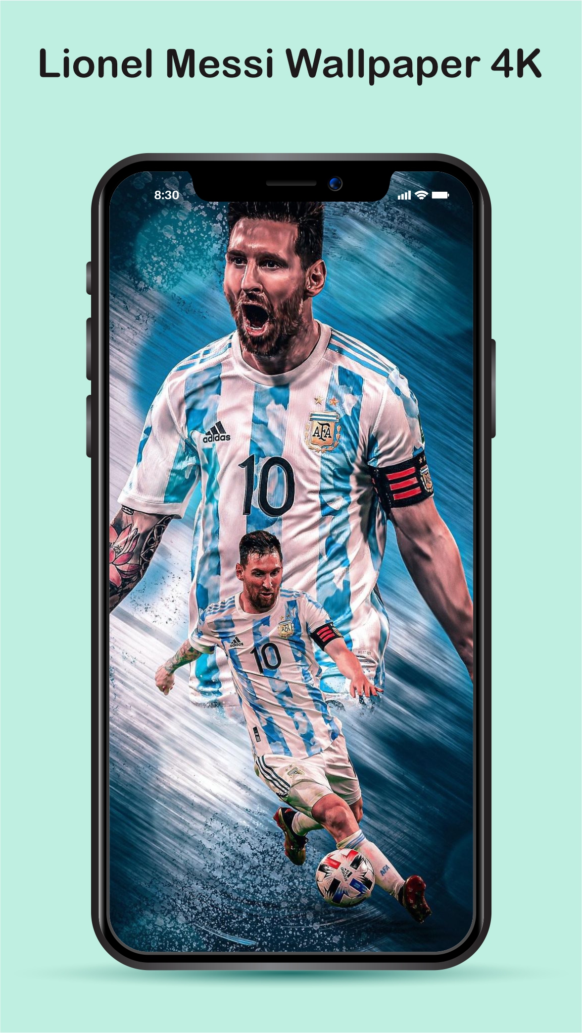 اسکرین شات 7 برنامه Lionel Messi Wallpaper 4K