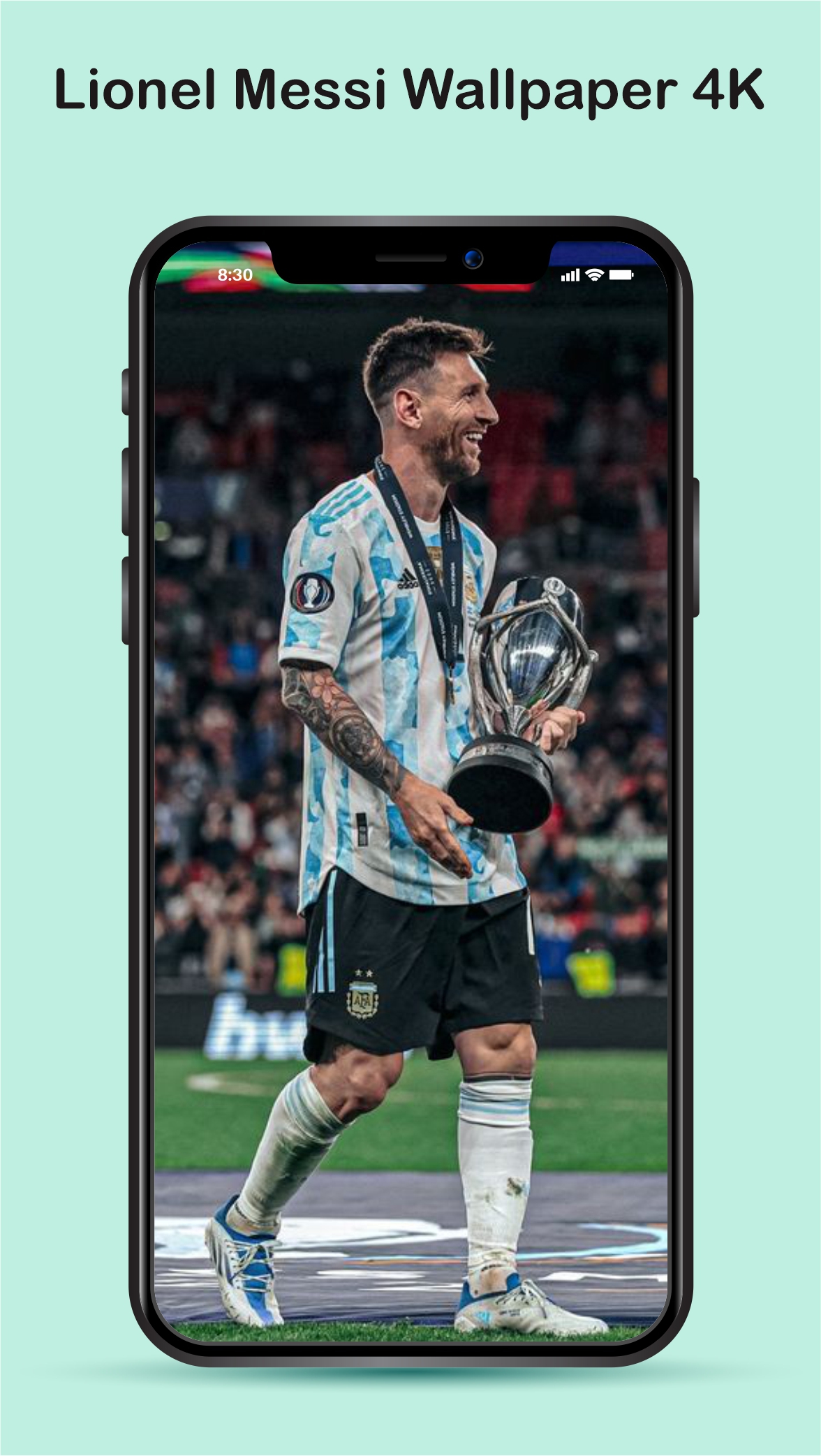 اسکرین شات 1 برنامه Lionel Messi Wallpaper 4K