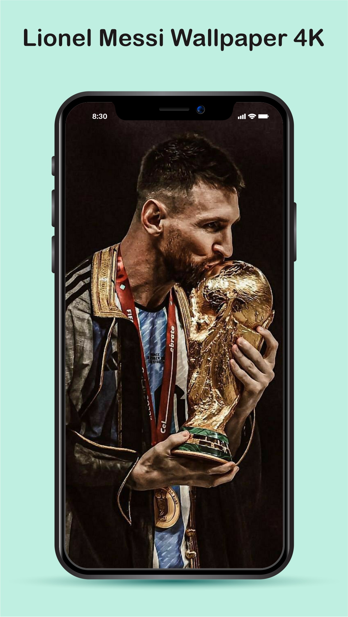 اسکرین شات 2 برنامه Lionel Messi Wallpaper 4K