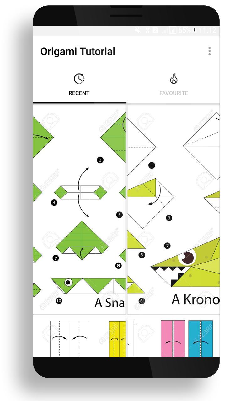 اسکرین شات 1 برنامه Origami Step by Step Offline