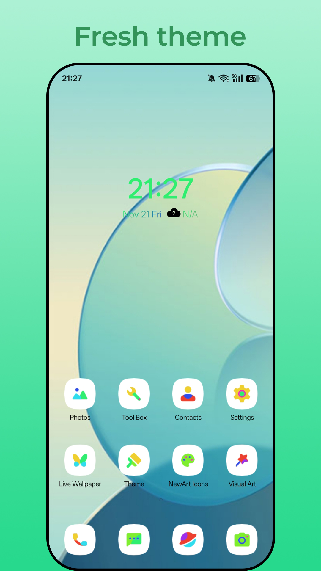 اسکرین شات 2 برنامه NewDroid Launcher 2026
