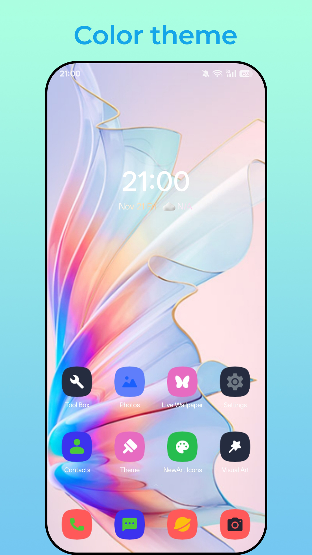 اسکرین شات 3 برنامه NewDroid Launcher 2026