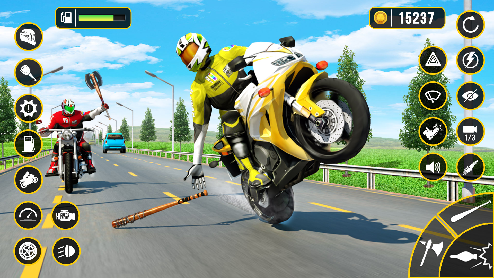 اسکرین شات 2 بازی Moto Attack Race: بازی دوچرخه