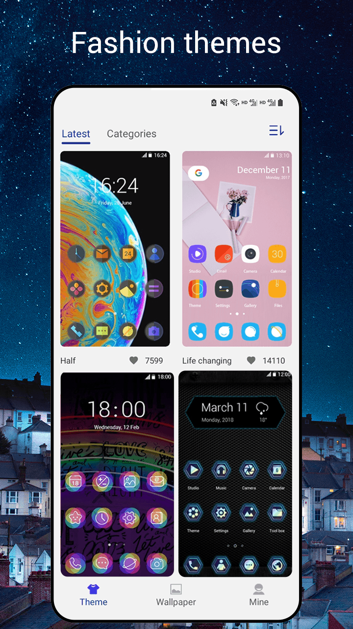 اسکرین شات 4 برنامه Newlook Launcher - Galaxy Star