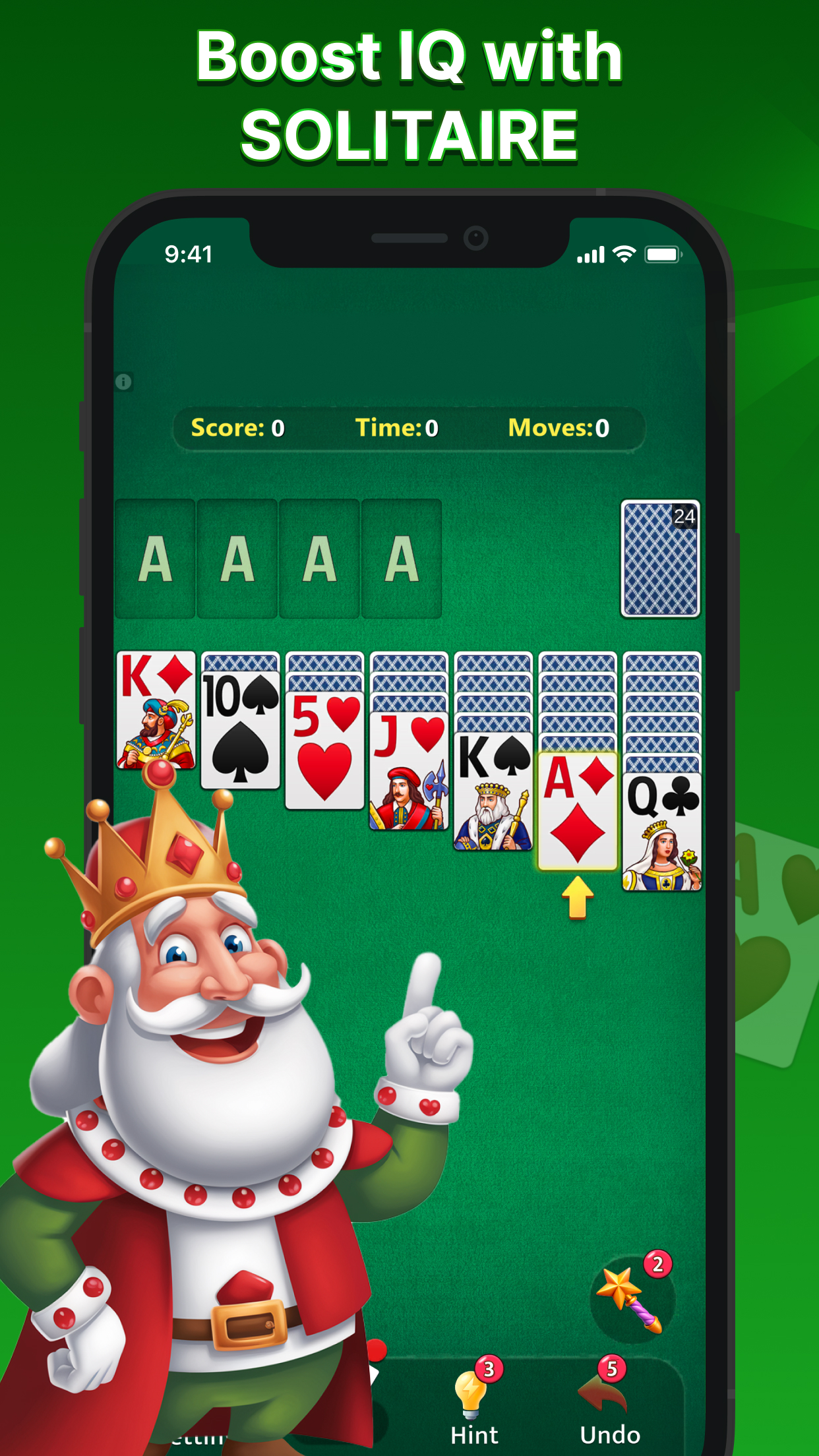 اسکرین شات 1 بازی Solitaire: Classic Card Game