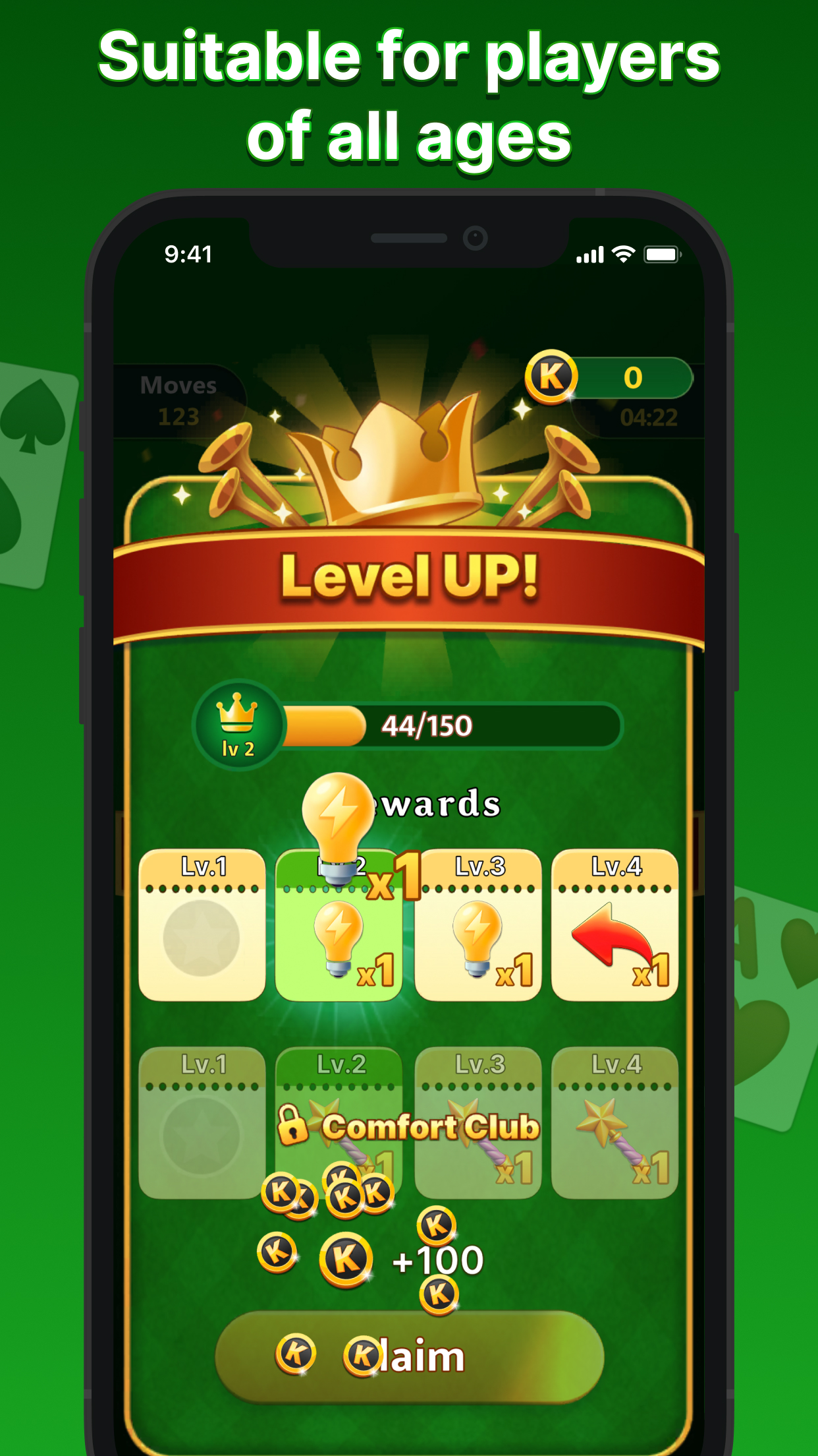 اسکرین شات 5 بازی Solitaire: Classic Card Game