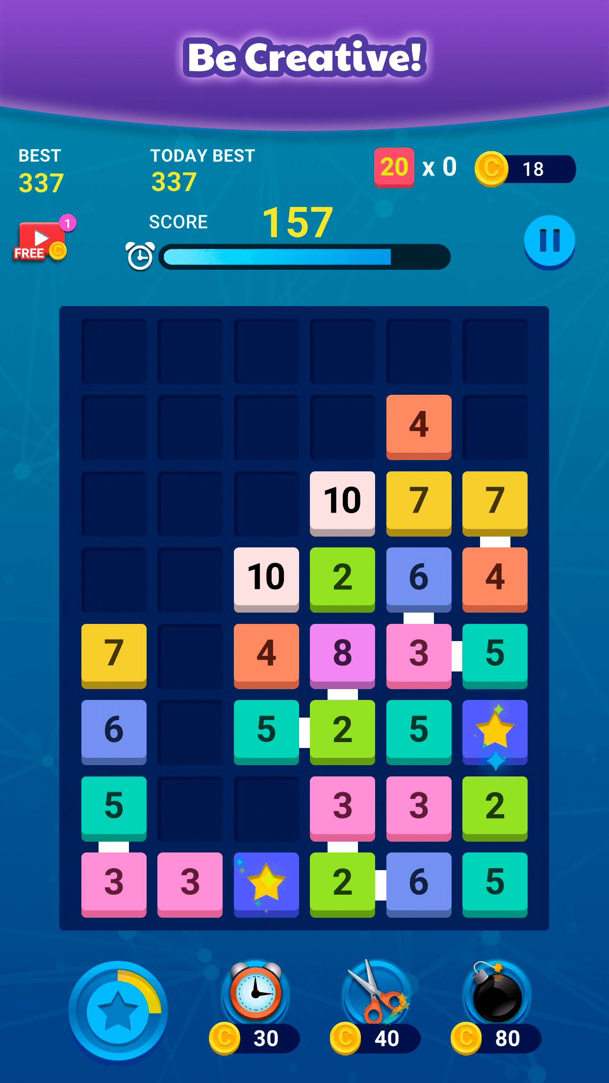 اسکرین شات 1 بازی Merge Block: Number Merge Game
