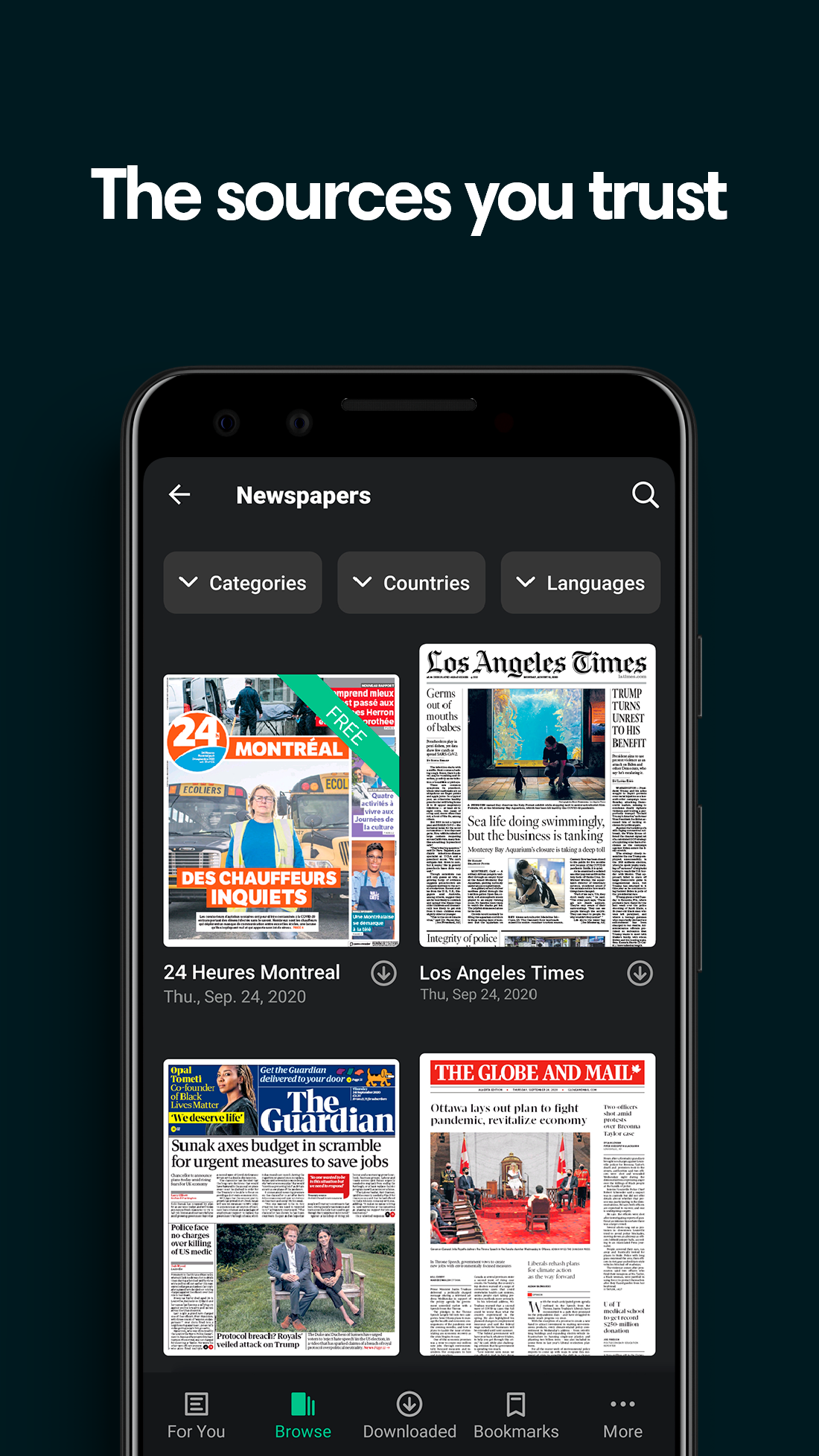 اسکرین شات 1 برنامه PressReader (preinstalled)