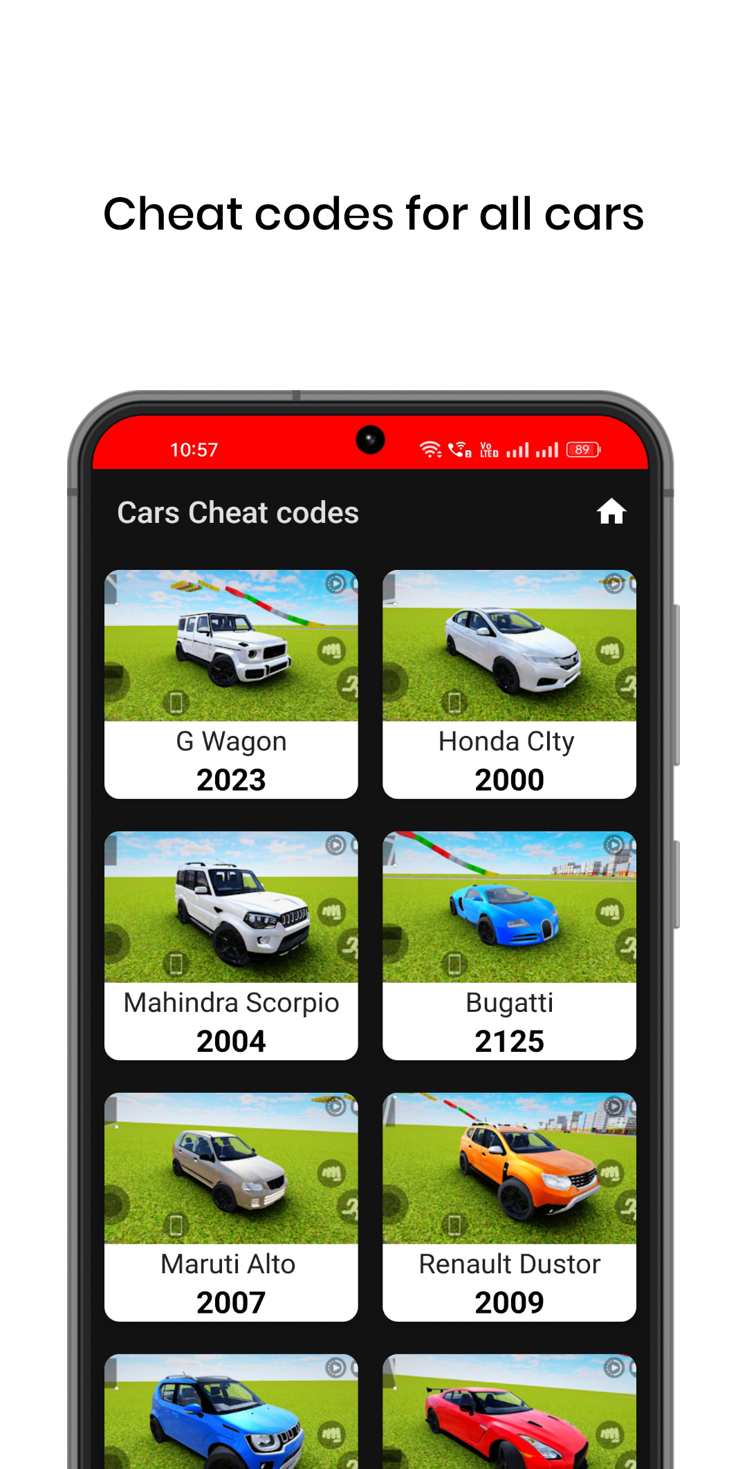 اسکرین شات 3 برنامه Indian Car Bike GTIV cheats