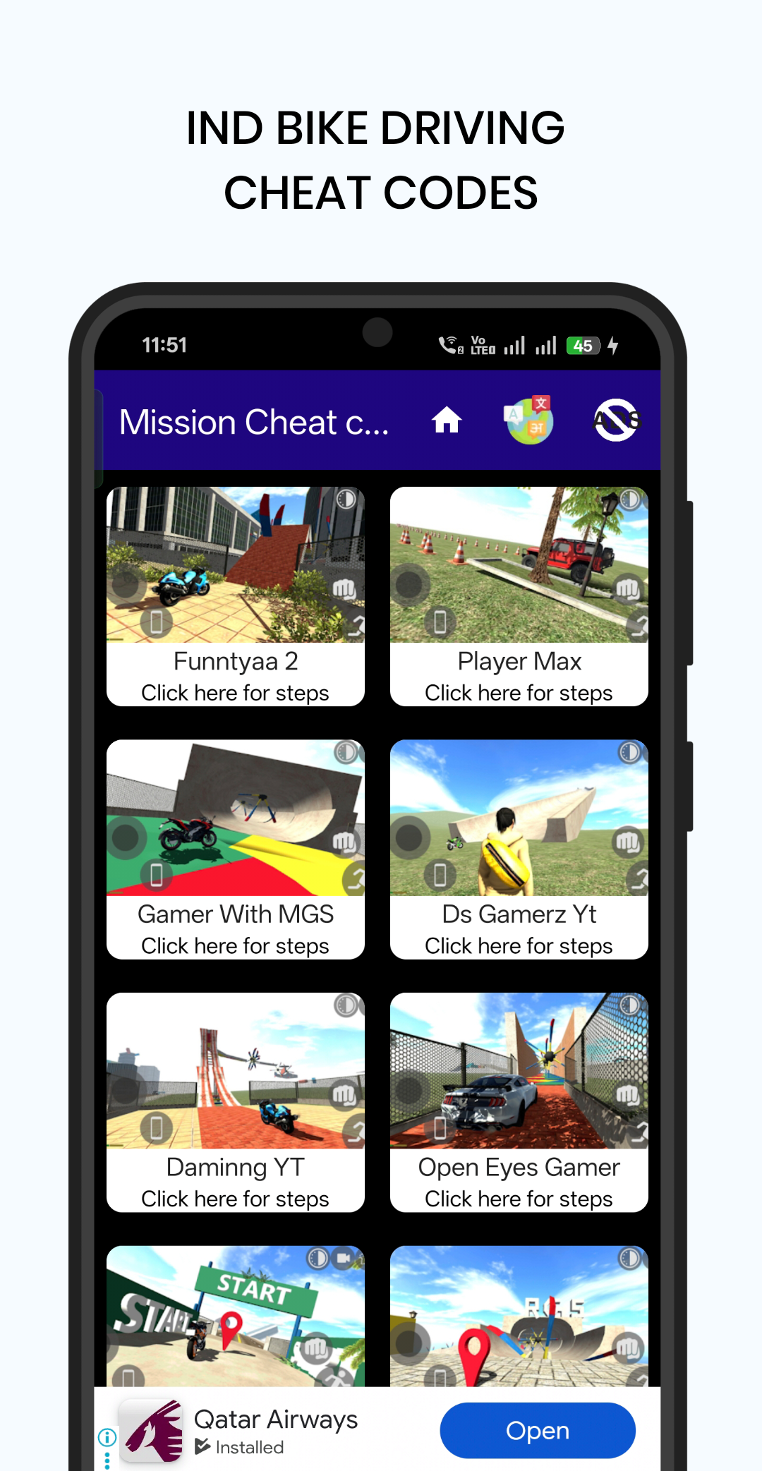اسکرین شات 6 بازی Bike driving game cheat code