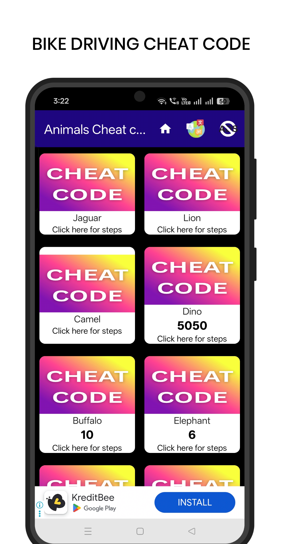 اسکرین شات 5 بازی Bike driving game cheat code