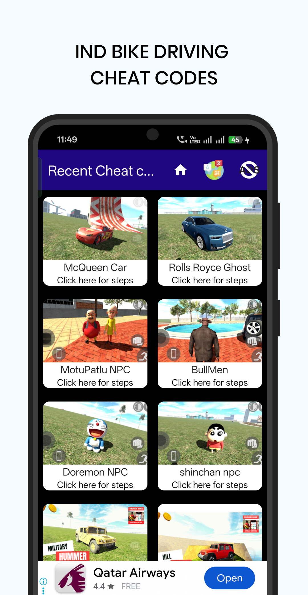 اسکرین شات 2 بازی Bike driving game cheat code