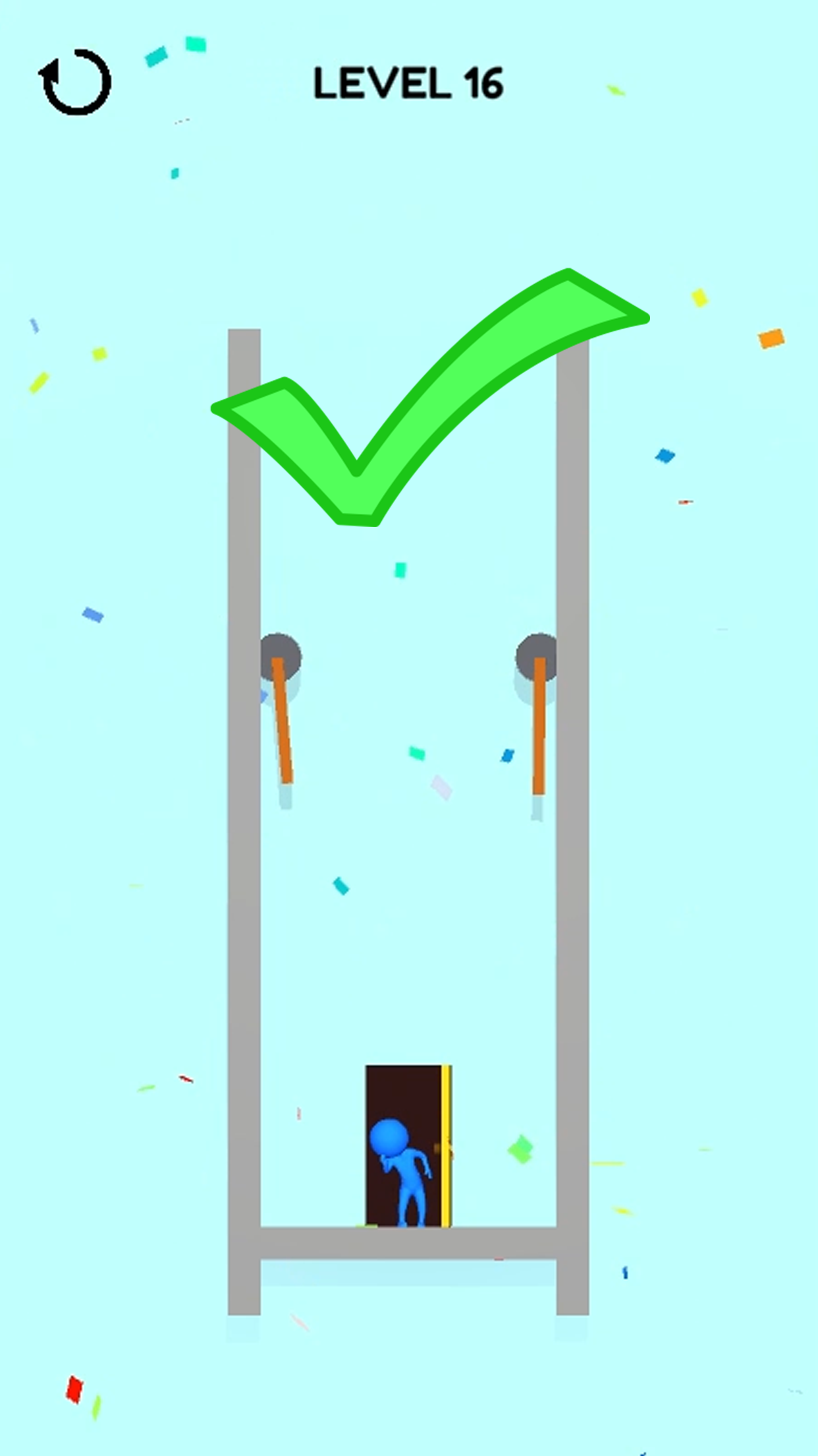 اسکرین شات 2 بازی Cut the board - Stickman Riddl