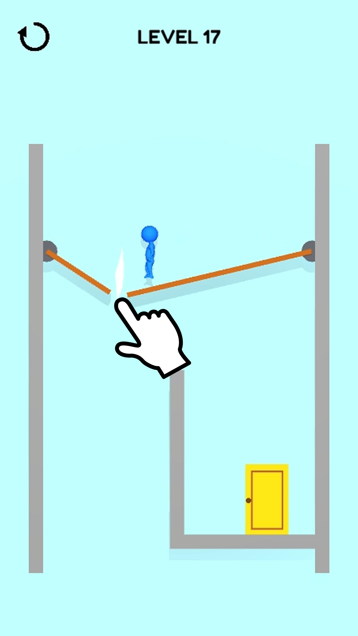 اسکرین شات 3 بازی Cut the board - Stickman Riddl