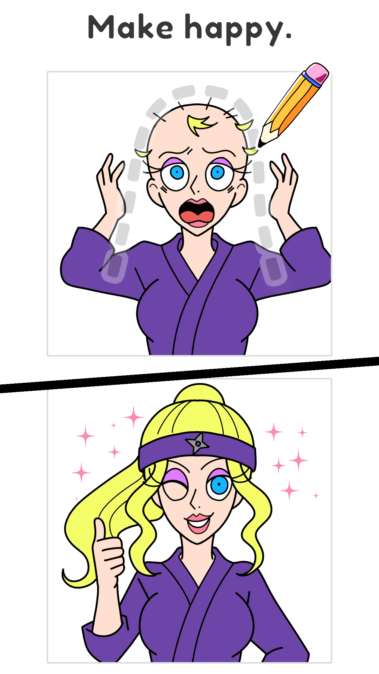 اسکرین شات 1 بازی Draw Happy Ninja - Brain puz