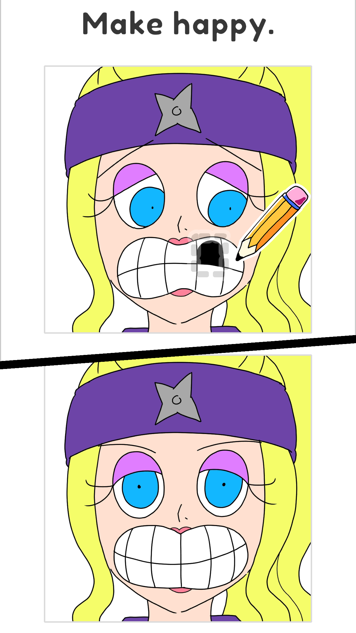 اسکرین شات 2 بازی Draw Happy Ninja - Brain puz