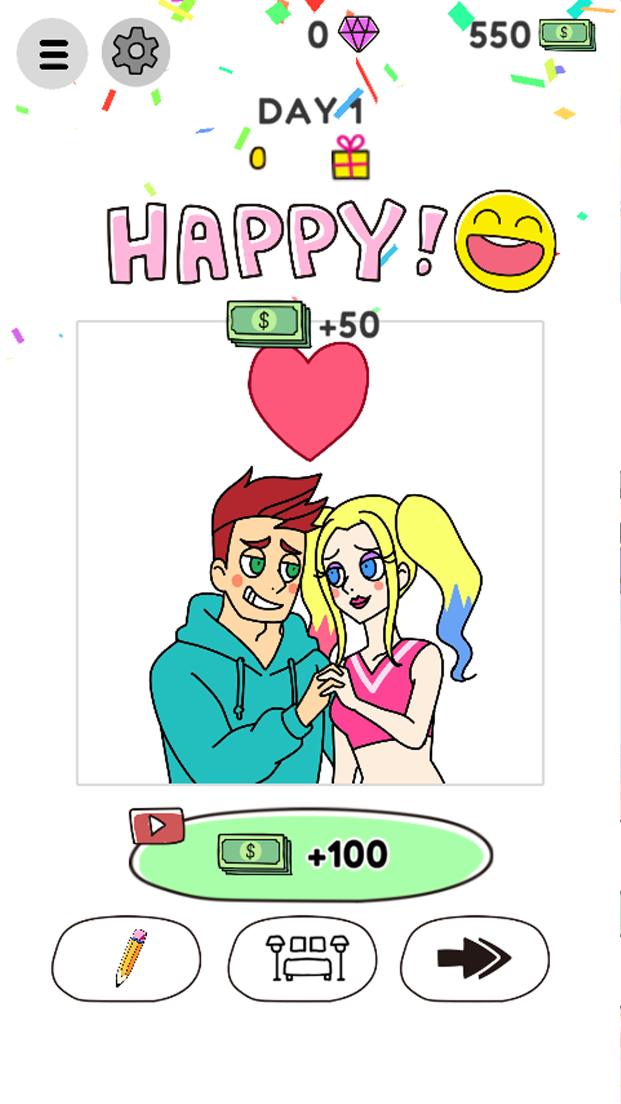اسکرین شات 3 بازی Draw Happy World : Puzzle Game