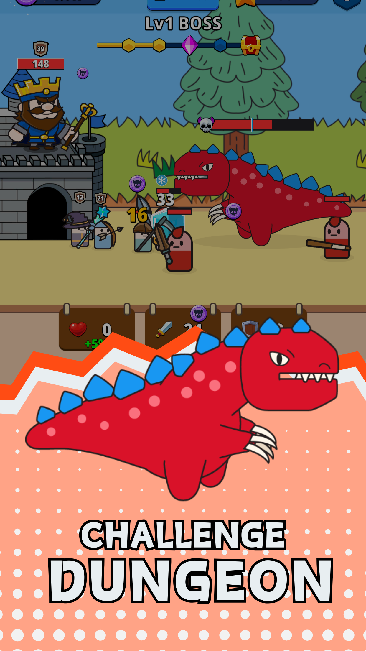 اسکرین شات 6 بازی Square Warriors: Puzzle TD RPG