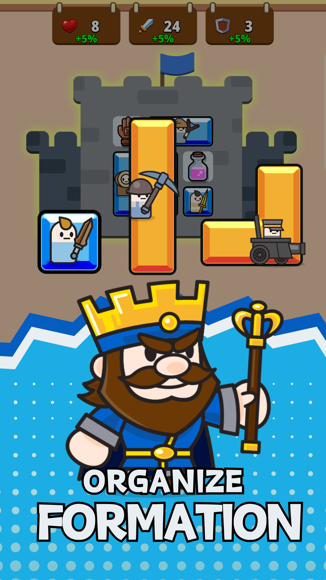 اسکرین شات 1 بازی Square Warriors: Puzzle TD RPG