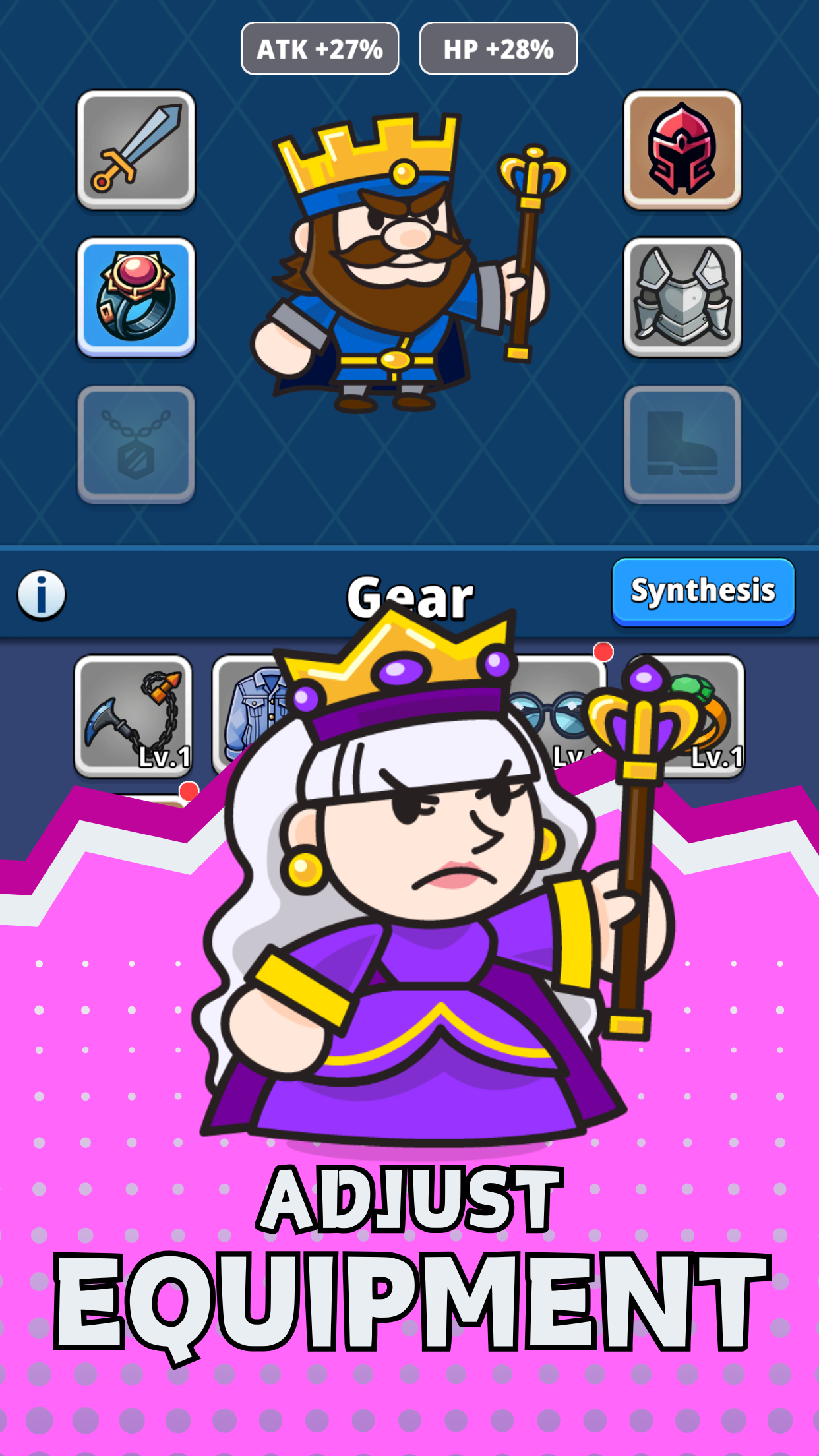 اسکرین شات 3 بازی Square Warriors: Puzzle TD RPG