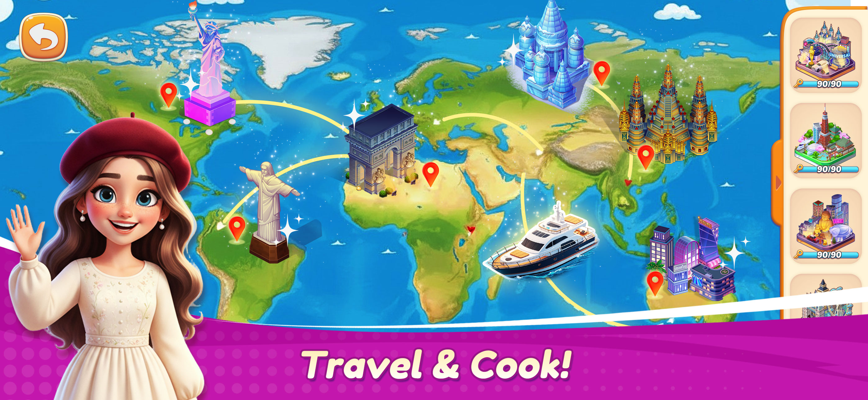 اسکرین شات 8 بازی Cooking Voyage : Cook & Travel
