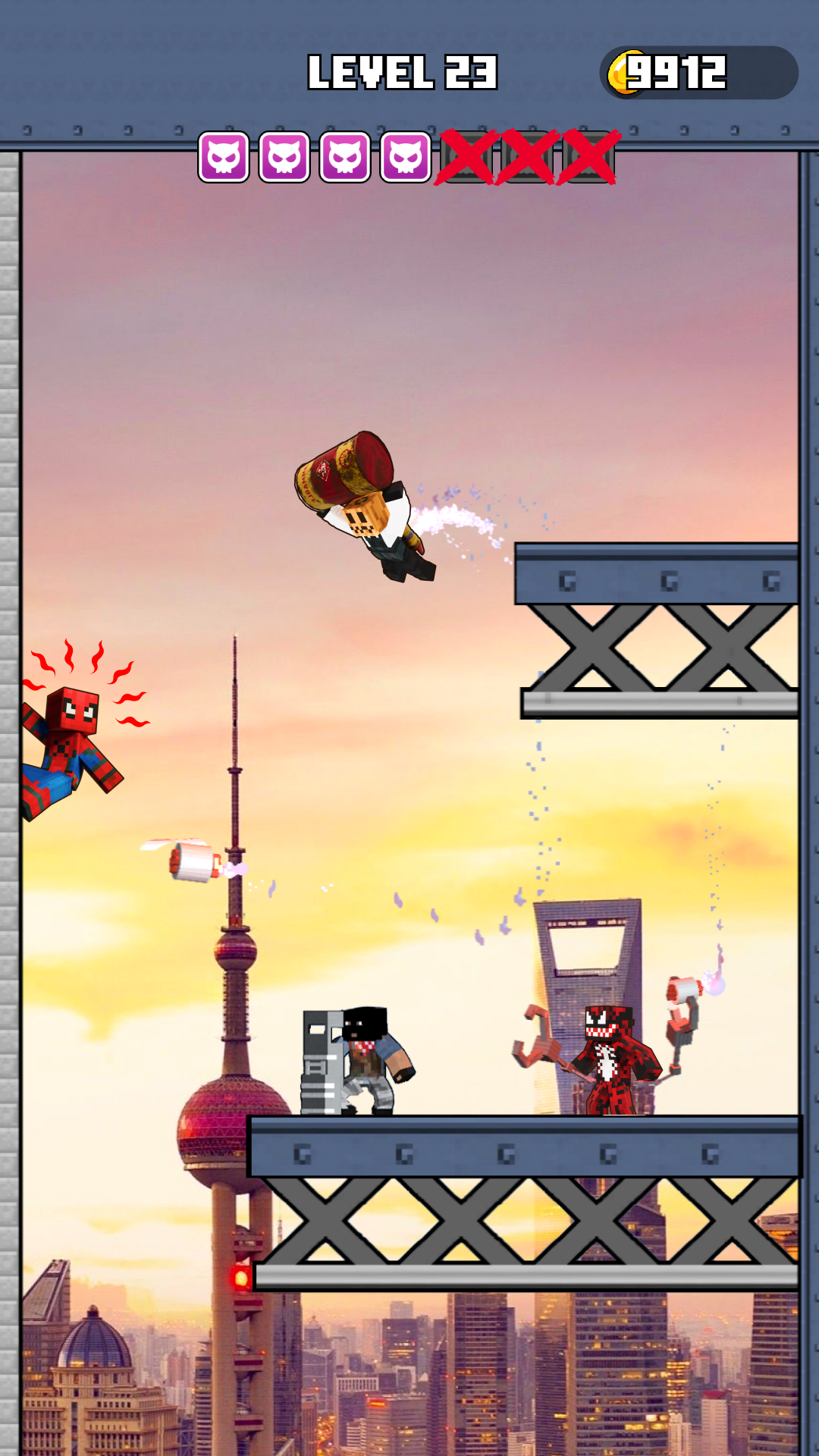 اسکرین شات 5 بازی Rope Hero: Spider Fighting