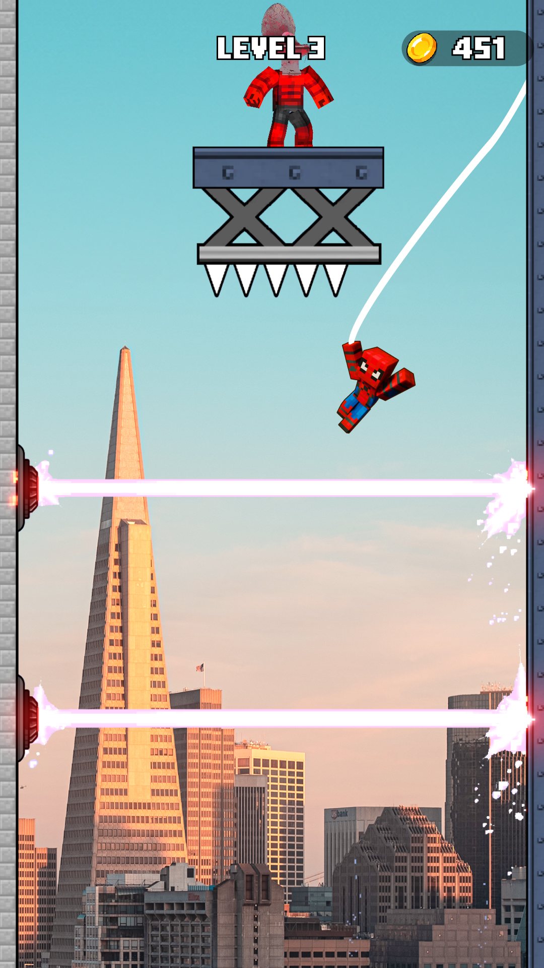 اسکرین شات 4 بازی Rope Hero: Spider Fighting