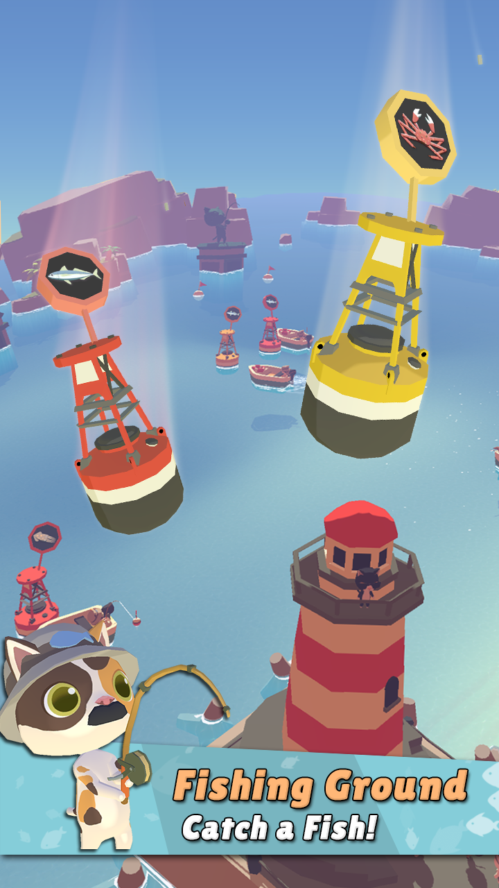 اسکرین شات 5 بازی Cat Fishing Village