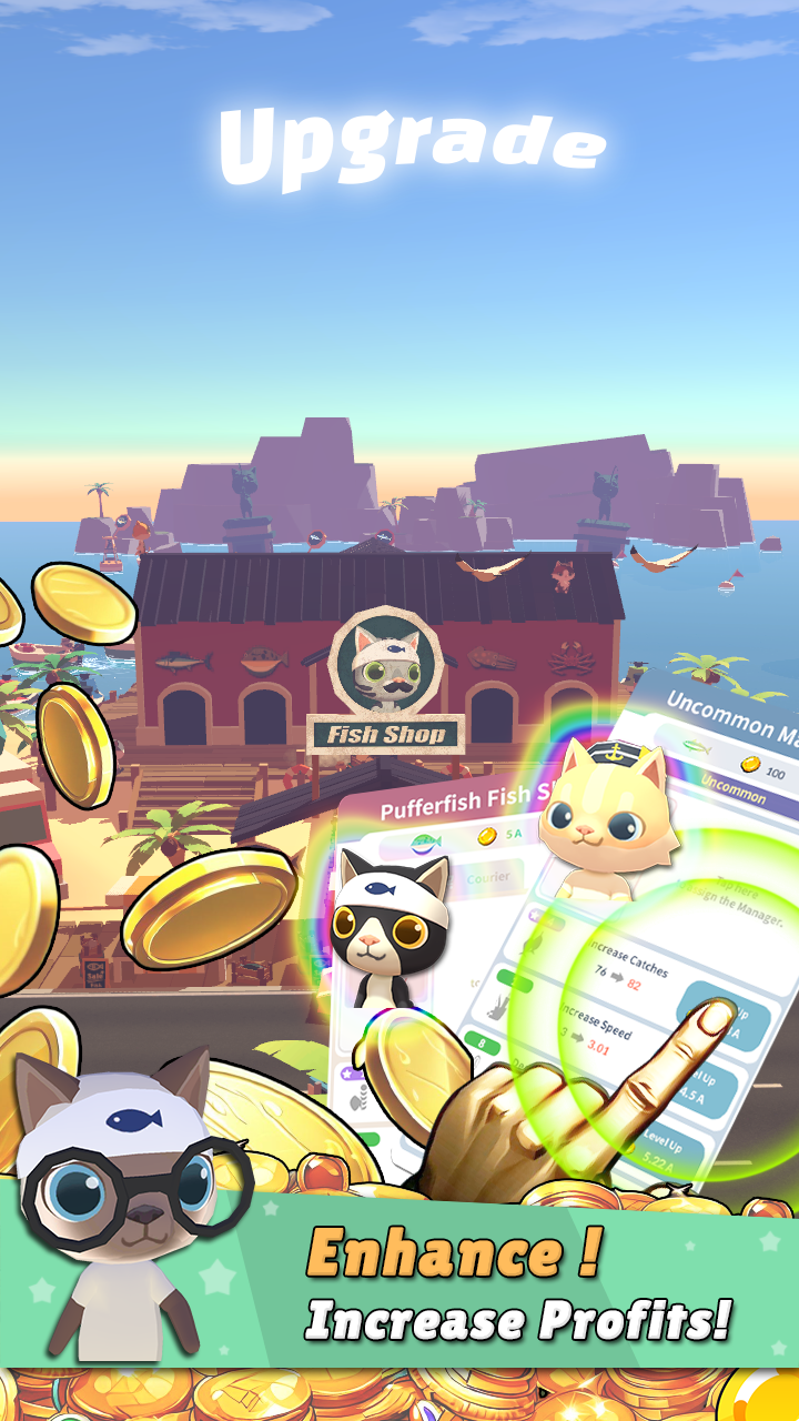 اسکرین شات 7 بازی Cat Fishing Village