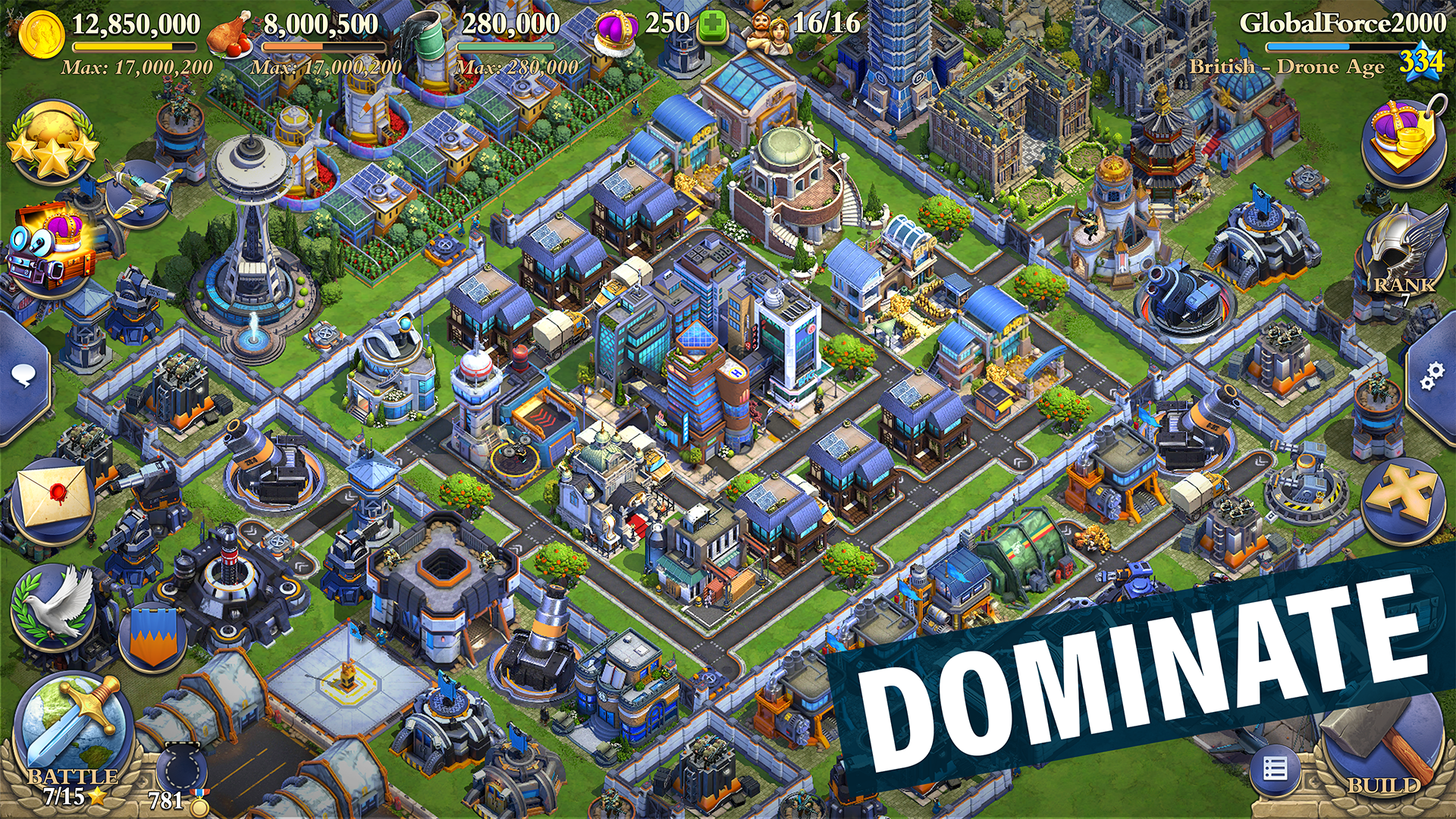 اسکرین شات 6 بازی DomiNations Asia