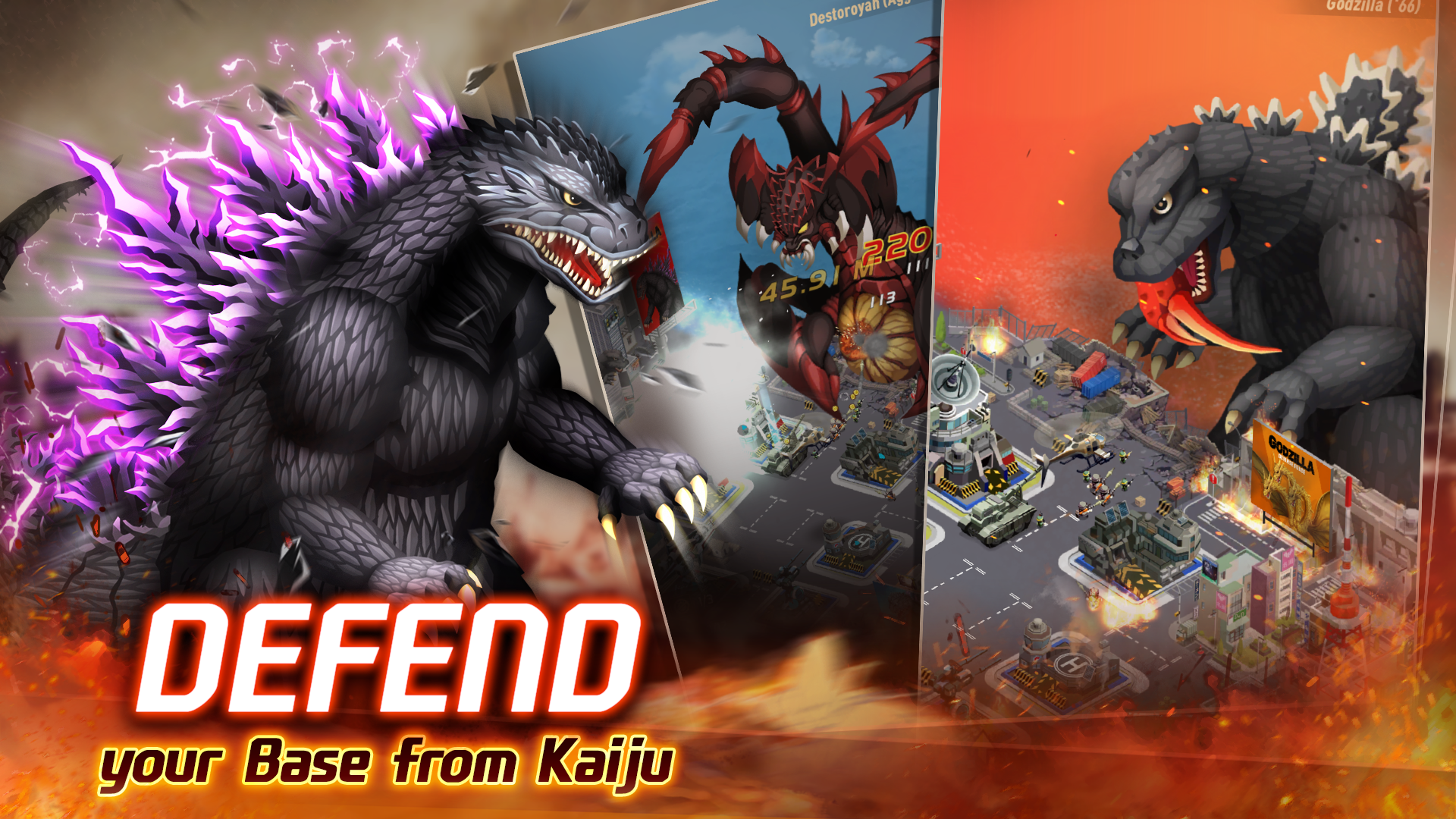 اسکرین شات 1 بازی Godzilla Defense Force