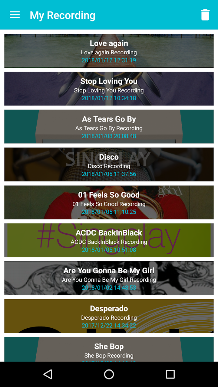 اسکرین شات 6 برنامه SingPlay: Karaoke your MP3