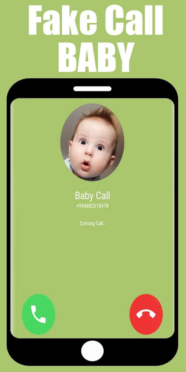 اسکرین شات 4 برنامه Fake Call Baby: Prank Video Ca